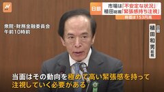 日銀・植田総裁「緊張感持ち注視」日経平均株価の乱高下を受けて　閉会中審査に出席| TBS CROSS DIG with Bloomberg
