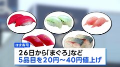 はま寿司　26日から「まぐろ」など5品目値上げ| TBS CROSS DIG with Bloomberg