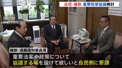 自民・維新の国対委員長が会談　重要法案や政策について協議する場を設ける方向を確認| TBS CROSS DIG with Bloomberg