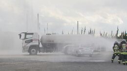 高圧ガスの事故に備え…山口・周南地区のコンビナートで輸送中の事故想定した防災訓練実施　|　山口のニュース・天気・防災｜tys NEWS｜ｔｙｓテレビ山口