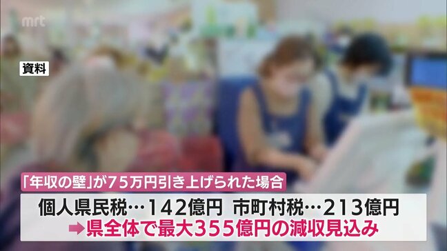 「年収の壁」見直し 宮崎県全体で最大355億円の減収の見込み|TBS NEWS DIG