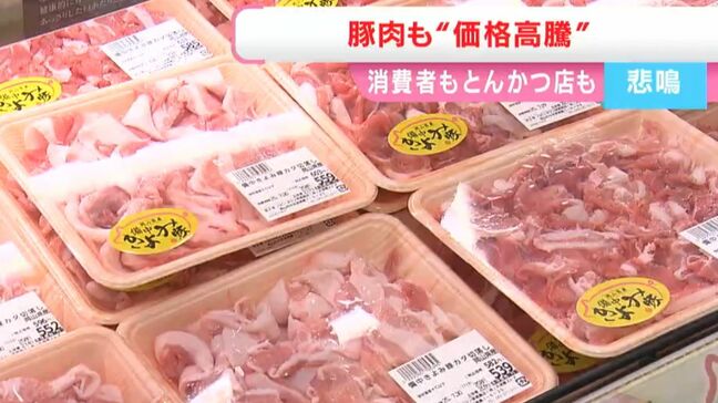 「家計の味方」豚肉が価格が高騰 7月から「100g当たり30円の値上がり」も とんかつ店も悲鳴「値段を上げざるを得ないかなと」【岡山】|TBS NEWS DIG