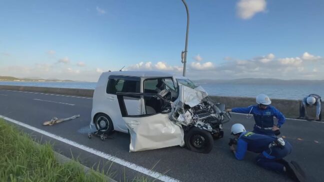 【続報】「センターラインをはみ出した」国道431号で正面衝突事故…軽乗用車がはみ出したか　全面通行止めから片側交互通行に|TBS NEWS DIG