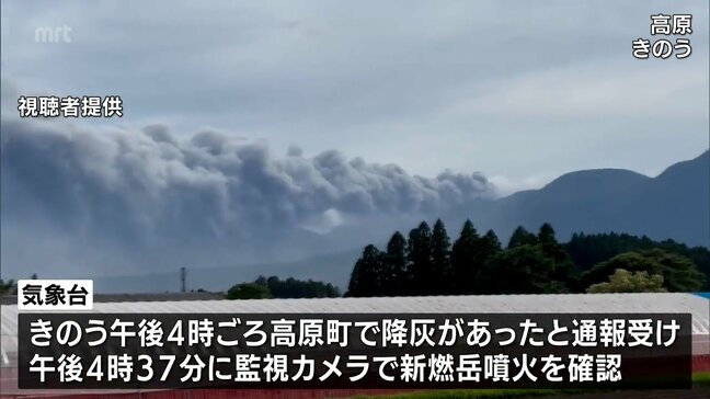 霧島連山の新燃岳で噴火　宮崎県内の6市町で降灰を確認|TBS NEWS DIG