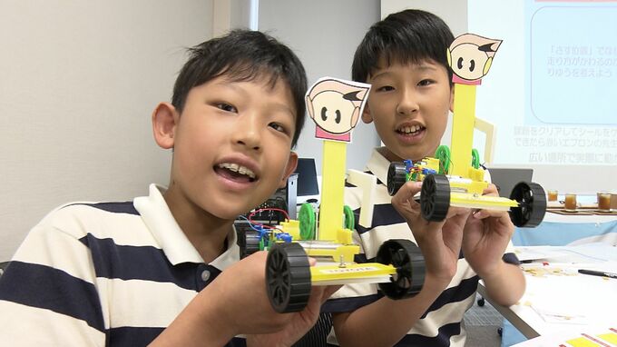 “からくり自動車”を作って探究心や創造性を育てよう　子どもたちが試行錯誤　岡山トヨペットで「なぜなにレクチャー」開催【岡山】　|　岡山・香川のニュース | 天気 | RSK山陽放送