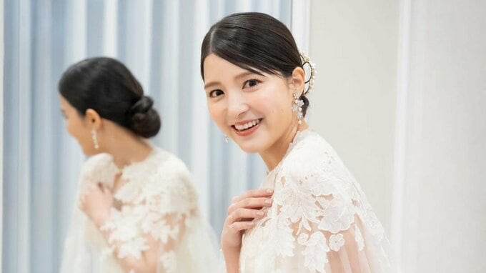 【 川島海荷 】ウェディングドレス姿を披露「半年前に結婚式を挙げました」2024年12月に競泳選手・中村克さんと結婚|TBS NEWS DIG