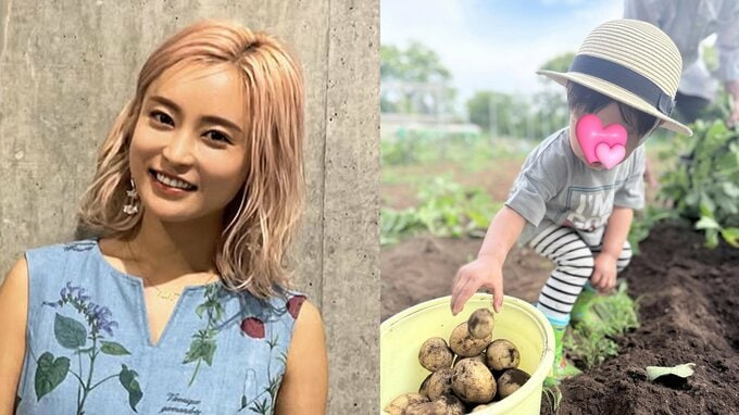 【 小島瑠璃子 】　息子とじゃがいも掘り満喫「食は元気の源」手作りスープで充実の育児ライフを公開|TBS NEWS DIG