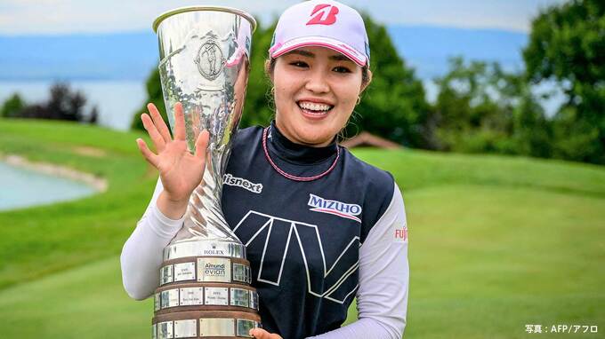 女子ゴルフ・古江彩佳がメジャー初制覇 ！ 最終18番、イーグルフィニッシュで日本勢4人目の快挙達成|TBS NEWS DIG