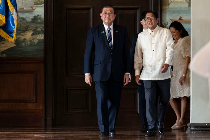 石破首相とフィリピン大統領、安保協力の強化で合意－中国を視野