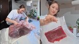 【 片原恵麻 】巨大なクロマグロ〝おすそ分けを柵に〟　見事な捌きにフォロワー〝躊躇ない包丁かっこいい〟〝どんな徳を積んだらこんな量のマグロを〟|TBS NEWS DIG