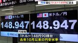 円安進む 1ドル=149円に迫る 鈴木財務大臣「過度な変動には、あらゆる選択肢を排除せず」|TBS NEWS DIG