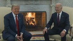 バイデン氏とトランプ氏がホワイトハウスで会談　穏やかな雰囲気で握手　政権移行を協議| TBS CROSS DIG with Bloomberg