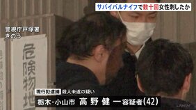 高野健一容疑者（42）はサバイバルナイフで数十回、女性を刺したか　高田馬場の路上でライブ配信中に刺され死亡|TBS NEWS DIG