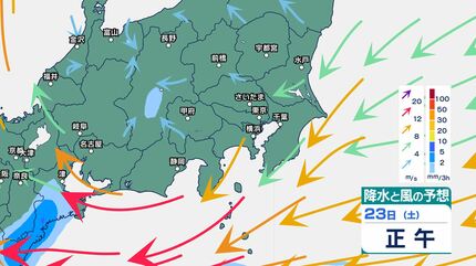 関東甲信】21日は前線が関東甲信地方に停滞…雷を伴った激しい雨となる