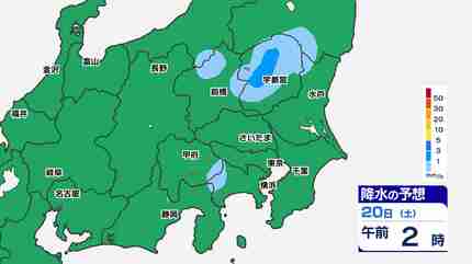 東京首都圏】土日「本降りの雨」梅雨前線北上【雨シミュレーション