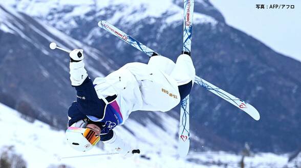 女子モーグル 冨高日向子 75.28の5位、初出場の中尾春香は思い切った演技で74.71の7位 2人が決勝進出、藤木・柳本は2回目へ|TBS NEWS DIG