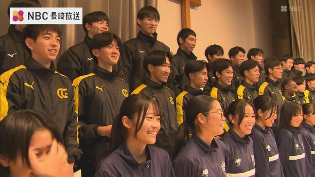 ”冬の全国大会”へ 鎮西学院高校 男子駅伝・女子サッカー・男子バレー 3部合同壮行会 |TBS NEWS DIG