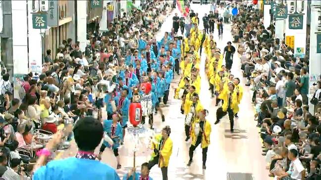 高知の真夏の祭典「よさこい祭り本番」始まる 高知県内外・海外から188チーム・約1万8000人の踊り子が参加【高知】|TBS NEWS DIG