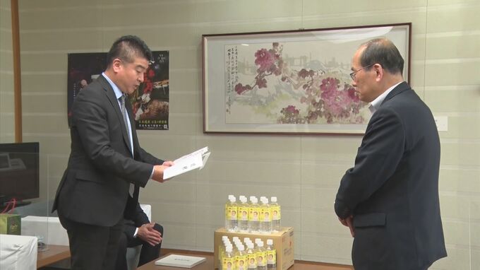 「健康に育って」　ミネラルウォーター製造販売会社　市に赤ちゃん用の水寄贈　島根県浜田市|TBS NEWS DIG