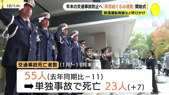 「年末は気ぜわしさから交通事故が多発する傾向」　年末の交通事故防止へ　県民総ぐるみ運動はじまる　広島　|　RCC NEWS | 広島ニュース | RCC中国放送