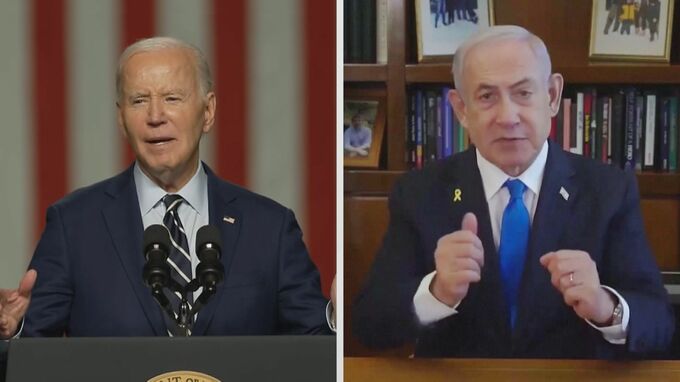 イランへの報復攻撃を含むイスラエルの対応協議　バイデン大統領とネタニヤフ首相が電話会談