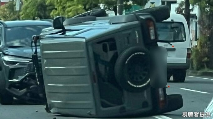 倉敷市笹沖で車同士が正面衝突　車線規制により渋滞発生中【27日午後4時20分現在】|TBS NEWS DIG