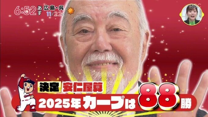 『安仁屋算2025』が発表！今年のカープは88勝！マツダスタジアムで投手陣に直撃インタビューを敢行！|TBS NEWS DIG