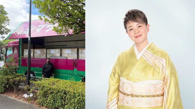 【 熊本地震 】水6480本・カップラーメン等をコンサート用トラックで「お気持ちをお届け」　顔付きトラックにためらいも〝自分のことを言ってる場合ではない〟|TBS NEWS DIG