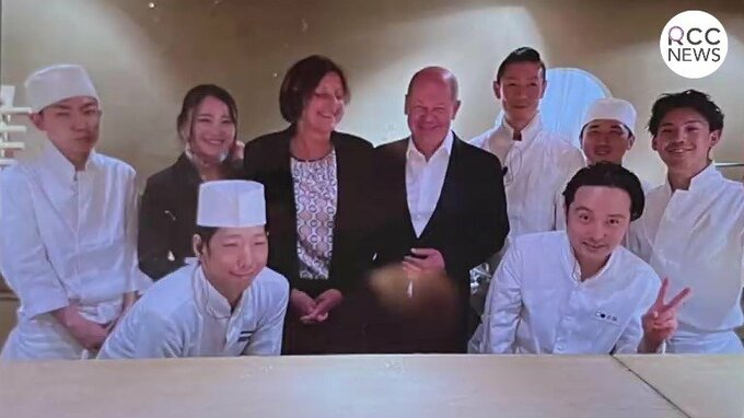広島の夜にＶＩＰなオーラ　その正体は？ ドイツの「ロボット」 ショルツ首相の日本食体験　|　RCC NEWS | 広島ニュース | RCC中国放送