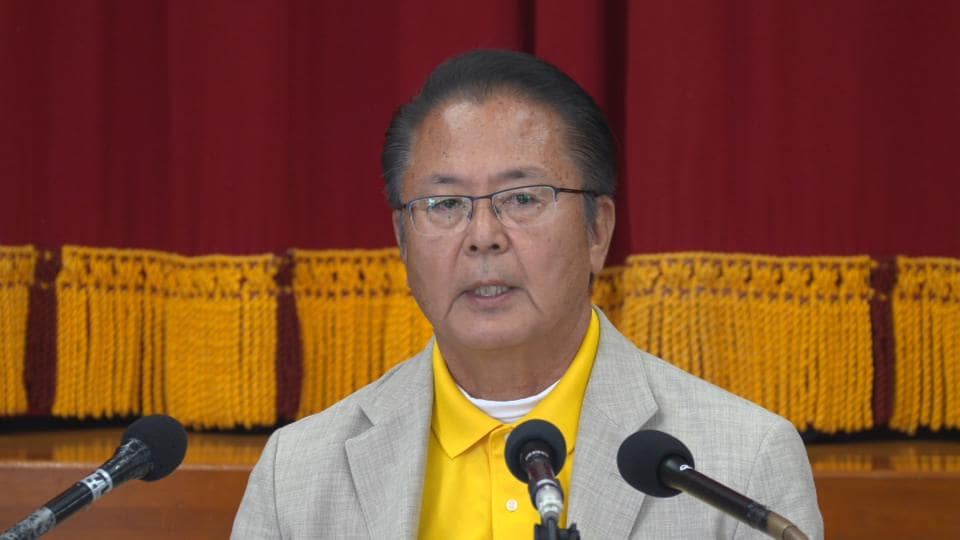 南城市長選挙 座波一氏が政策発表「街づくりを再スタート」