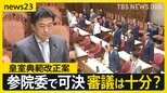 「ベルトコンベヤーのよう」皇室典範改正案が参院特別委で可決 審議は十分?…国会最終盤で高市政権の“重要法案”が次々と可決の見通し【news23】|TBS NEWS DIG