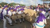 21年ぶりの開催 地域住民が編み上げた長さ100メートルの大綱を曳く 沖縄・南風原町|TBS NEWS DIG