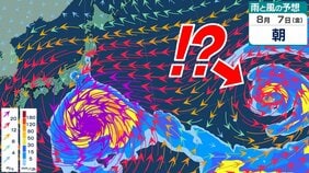 【台風情報+】台風13号は日本接近の可能性も　8月に最大瞬間風速75m/sの「猛烈な勢力」へ　“別の渦”がうしろに…　ダブル台風？　日本への影響は？　予想進路図／雨と風の予想シミュレーションあり|TBS NEWS DIG