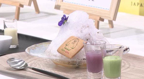 雪が積もった北アルプスをイメージした真っ白なかき氷　大町市の「水」を生かした新たな特産品が考案　長野|TBS NEWS DIG