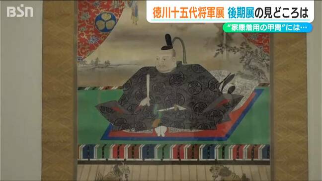 桶狭間の戦いの前哨戦で家康が着ていた甲冑「金陀美具足」なども展示『徳川十五代将軍展』後期展始まる　新潟・長岡市|TBS NEWS DIG