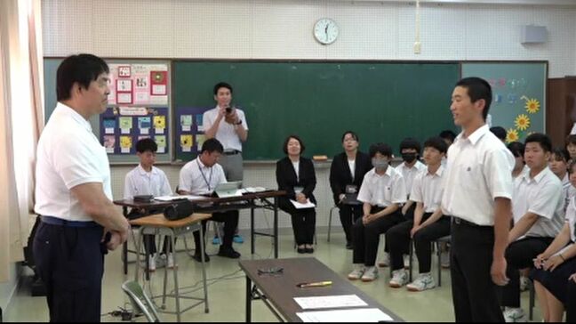 「知事、この地でプロレスは?」能登の小学生の大胆な復興案に馳知事「俺と戦ってみる?」被災地の児童・生徒たちと意見交換会|TBS NEWS DIG