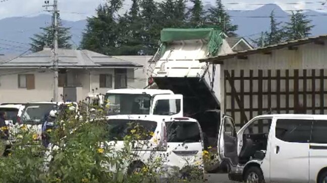 【現場画像】ダンプトラックの荷台と車体に挟まれる　男性が死亡（山形・山辺町）|TBS NEWS DIG