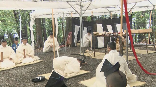 “20年に一度” 2033年 伊勢神宮・式年遷宮の幕開け「山口祭」始まる 社殿建て直しに使う木材を切り出す前に安全を祈願 三重|TBS NEWS DIG