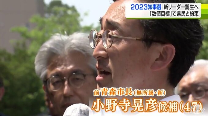 青森県知事選挙・候補者を追って～小野寺晃彦候補「政策に数字を魂を込めて」数値目標で県民と約束　「責任ある県政の実現」を訴える　|　青森のニュース│ATV NEWS│青森テレビ