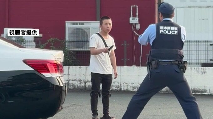 【再逮捕】警察に拳銃で撃たれた男を"強盗容疑"などで逮捕　コンビニで現金3万円奪う　熊本|TBS NEWS DIG