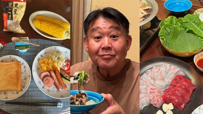【 花田虎上 】　妻手作りの朝食に「妻の作ってくれたご飯久しぶり」と歓喜　夕食は“韓国風刺身”や具だくさん鍋を堪能|TBS NEWS DIG