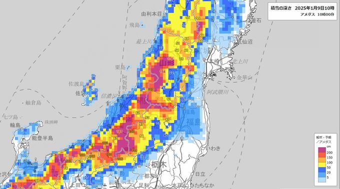【大雪情報】只見129センチ、桧枝岐120センチ…会津で大雪　10日夜遅くにかけ警戒を　福島【9日午前10時半現在】　|　福島のニュース│TUF