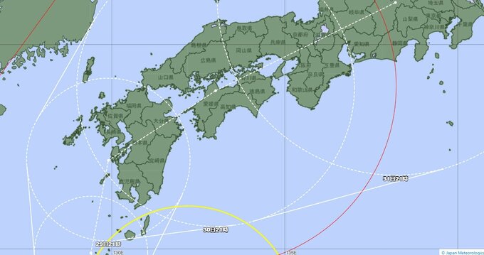 【台風10号 午前0時更新】27日午前東海地方で“線状降水帯”発生の可能性　29日以降九州から「列島縦断」か　|　富山のニュース｜天気・防災｜チューリップテレビ