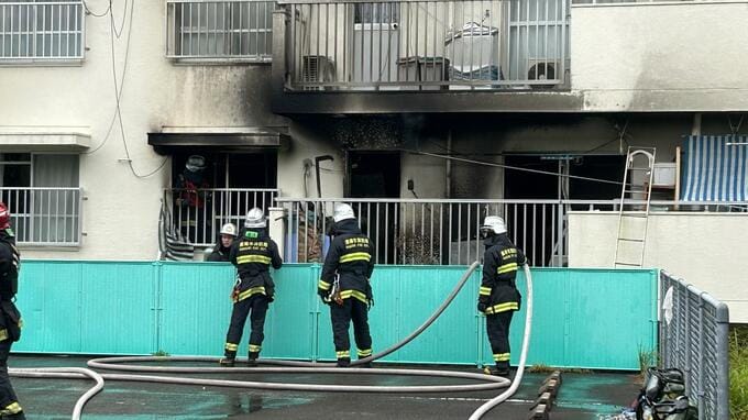 【速報】長崎市滑石、5階建てアパートで火災　「布団が燃えている」住民から通報→鎮圧状態　|TBS NEWS DIG