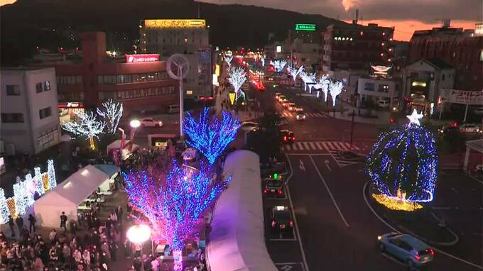 １５万個のＬＥＤが彩る　川内駅前ウィンターイルミネーション　鹿児島　|　鹿児島のニュース｜MBC NEWS｜南日本放送
