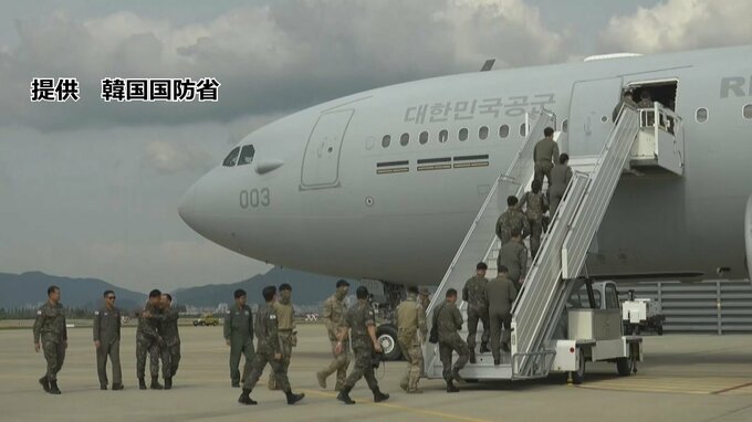 韓国軍機が日本人51人乗せイスラエル出発|TBS NEWS DIG