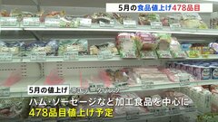 5月も食品478品目で値上げ 加工食品中心に　10月までの値上げ予定は去年1年間を上回る累計1万4409品目に| TBS CROSS DIG with Bloomberg