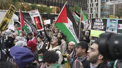 NYでパレスチナ支持者が集会　イスラエル支持者と一触即発場面も| TBS CROSS DIG with Bloomberg