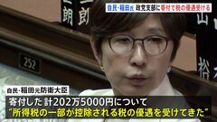自民・稲田朋美氏が政党支部に寄付で税優遇受ける　裏金問題との関係は否定| TBS CROSS DIG with Bloomberg