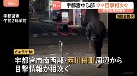 商店街を走り抜けるクマ…宇都宮市中心部で目撃情報相次ぐ「疑ったよ、自分の目を」 部活動の練習試合は全て中止に　現在もクマの行方分からず|TBS NEWS DIG